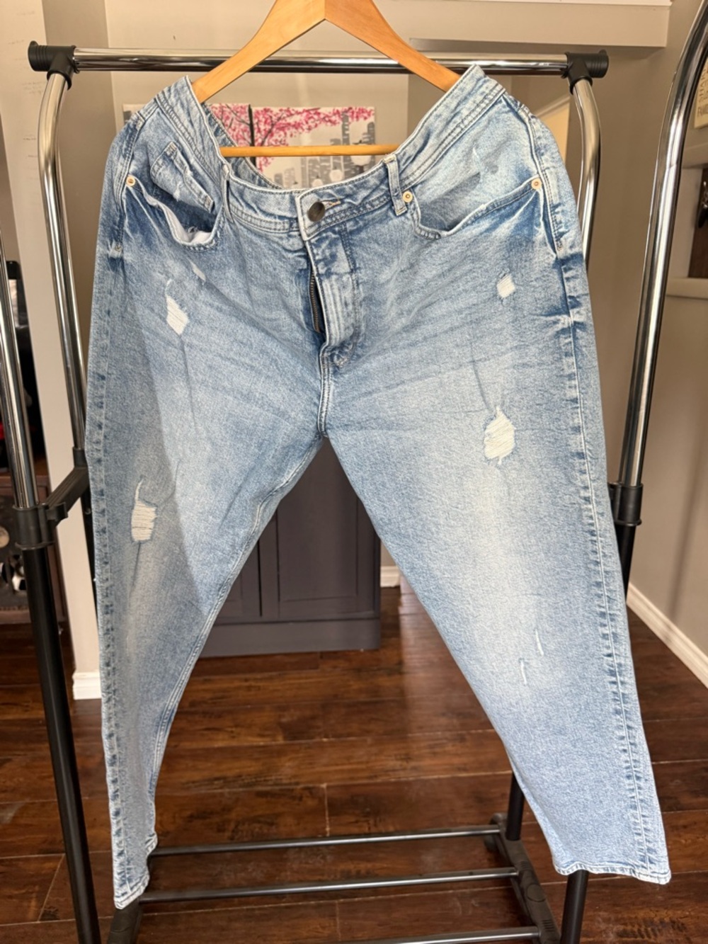 Boohoo Light Blue Faded Denim Jeans